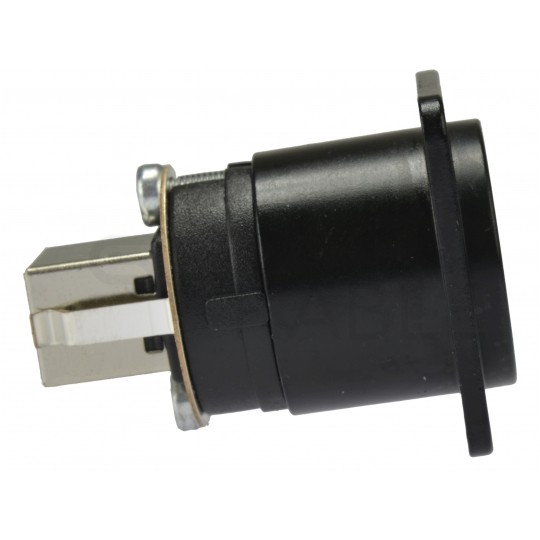 NEUTRIK Gniazdo tablicowe panelowe Adapter USB 2.0 A / B odwracalny czarny NAUSB-W-B