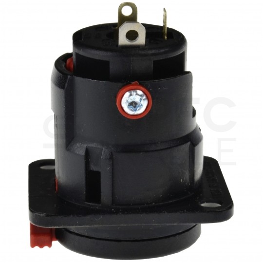 NEUTRIK Gniazdo tablicowe panelowe instrumentalne Jack 6,3mm Stereo posrebrzane czarne NJ3FP6C-BAG