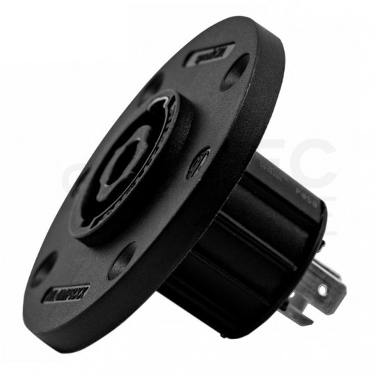 NEUTRIK Gniazdo tablicowe panelowe Speakon 4-pin czarne NL4MPRXX