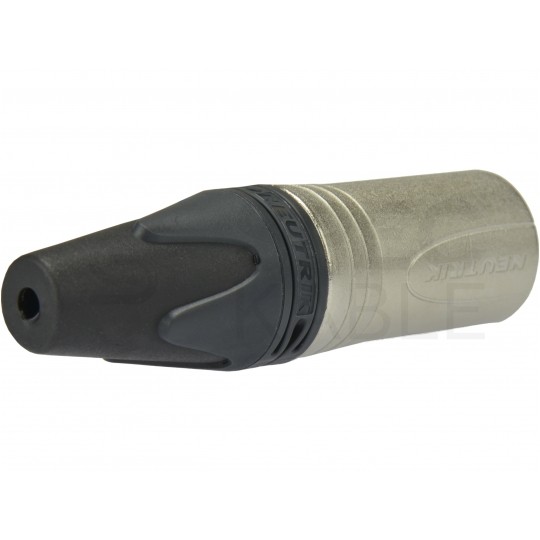NEUTRIK Wtyk mikrofonowy XLR (3-pin) na kabel do 8,0mm posrebrzany NC3MXX