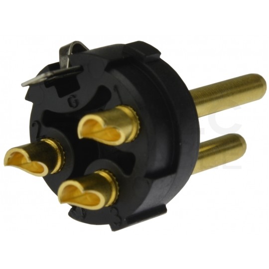 NEUTRIK Wtyk mikrofonowy XLR (3-pin) na kabel do 8,0mm pozłacany czarny NC3MXX-B