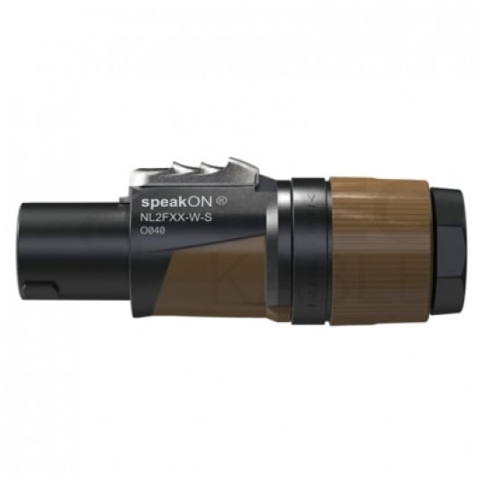 NEUTRIK Wtyk Speakon 2-pin na kabel do 12,0mm NL2FXX-W-S