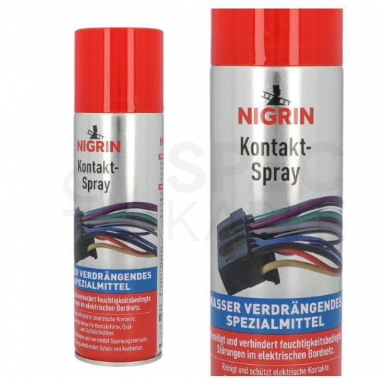 NIGRIN Preparat antykorozyjny, spray do czyszczenia styków elektronicznych KONTAKT 300ml