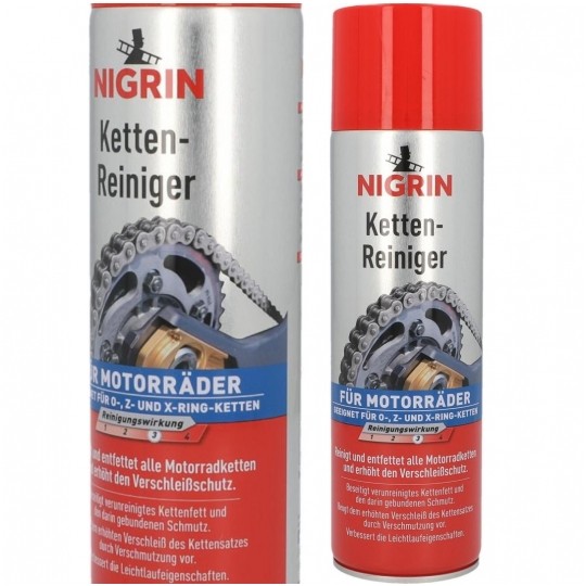 NIGRIN Preparat, spray do czyszczenia łancuchów motocyklowych 500ml