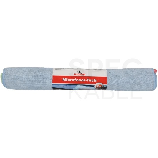 NIGRIN Zestaw uniwersalnych ściereczek 40x30cm z Mikrofibry 3 sztuki