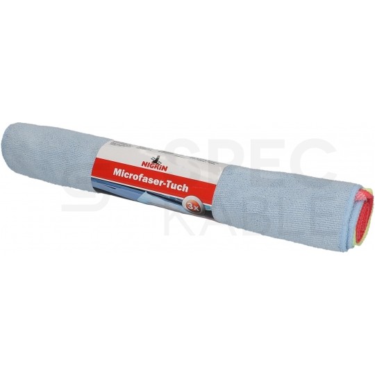 NIGRIN Zestaw uniwersalnych ściereczek 40x30cm z Mikrofibry 3 sztuki