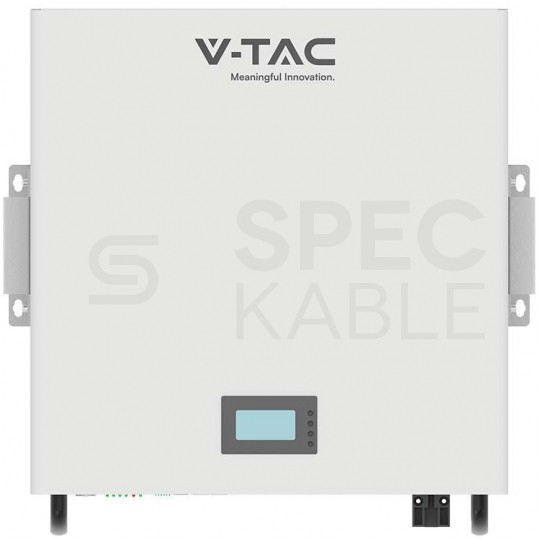 Niskonapięciowy magazyn, bank energii ścienny 5,12kWh 51,2V 100Ah IP20 V-TAC VT-48100-W2 10 LAT GWARANCJI