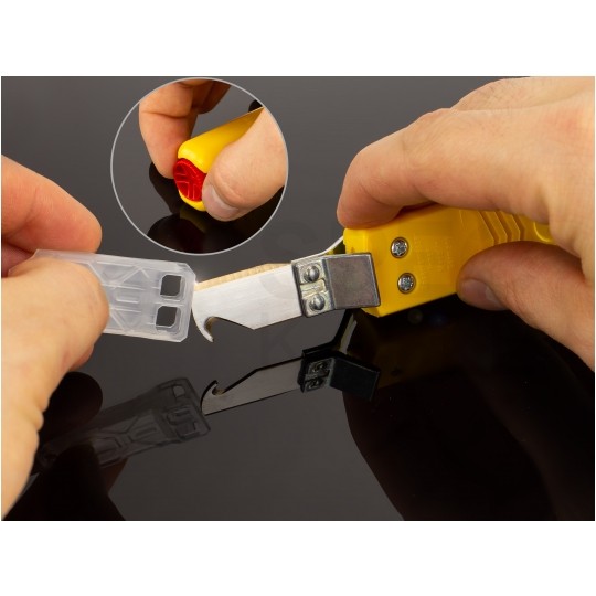 Nóż hakowy do ściągania izolacji 8-28mm Standard No.28H JOKARI