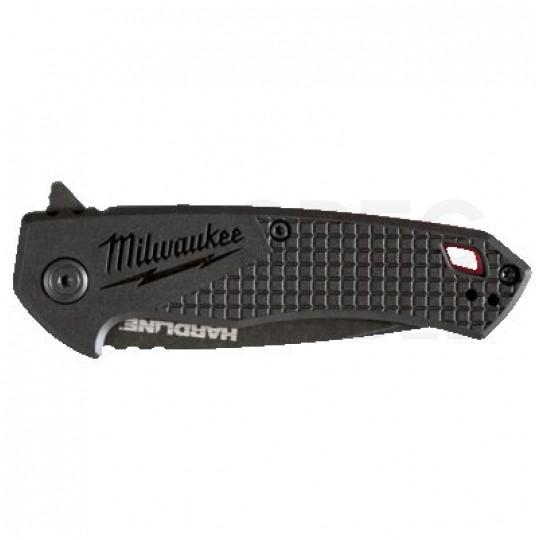 Nóż składany ze stali D2 Premium gładki finka 64mm HARDLINE MILWAUKEE