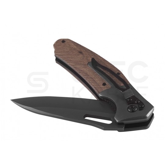 Nóż składany ze stali nierdzewnej (rękojeść drewniana) 220/110mm NEO 63-115