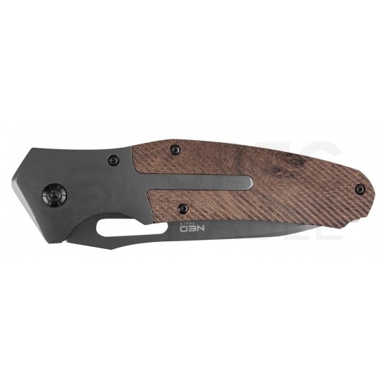 Nóż składany ze stali nierdzewnej (rękojeść drewniana) 220/110mm NEO 63-115
