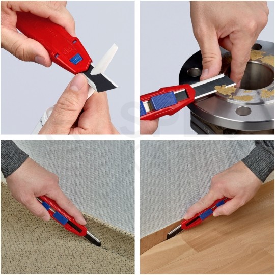 Nóż z łamanym ostrzem 18mm CutiX KNIPEX 90 10 165 BK