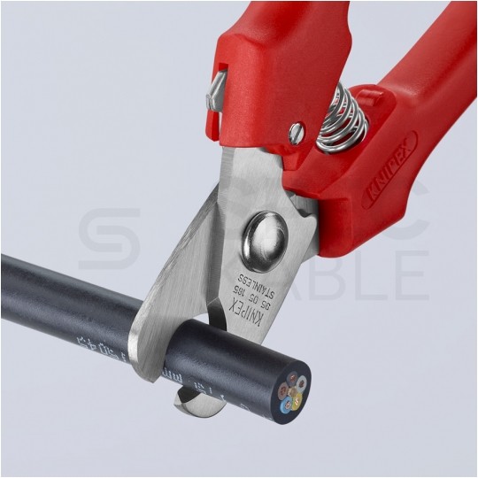 Nożyce do cięcia kabli miedzianych (do 10mm / 24mm2) 165mm KNIPEX 95 05 165