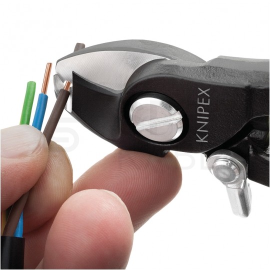 Nożyce do cięcia kabli miedzianych i aluminiowych (do 12mm / 35mm2) 165mm KNIPEX 95 41 165