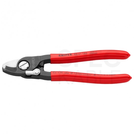 Nożyce do cięcia kabli miedzianych i aluminiowych (do 12mm / 35mm2) 165mm KNIPEX 95 41 165