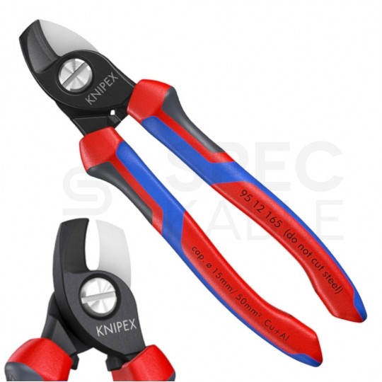 Nożyce do cięcia kabli miedzianych i aluminiowych (do 15mm / 50mm2) 165mm KNIPEX 95 12 165