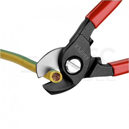 Nożyce do cięcia kabli miedzianych i aluminiowych (do 15mm / 50mm2) 165mm powlekane KNIPEX 95 11 165