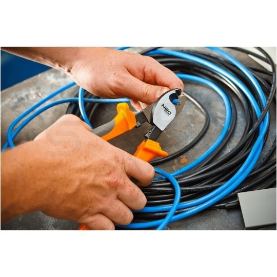 Nożyce do cięcia kabli miedzianych i aluminiowych, obcinak 160mm NEO 01-513