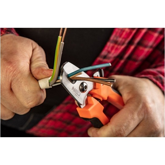 Nożyce do cięcia kabli miedzianych i aluminiowych, obcinak 185mm NEO 01-510