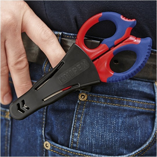 Nożyczki do cięcia kabli i ściągania izolacji 155mm KNIPEX 95 05 155 SB