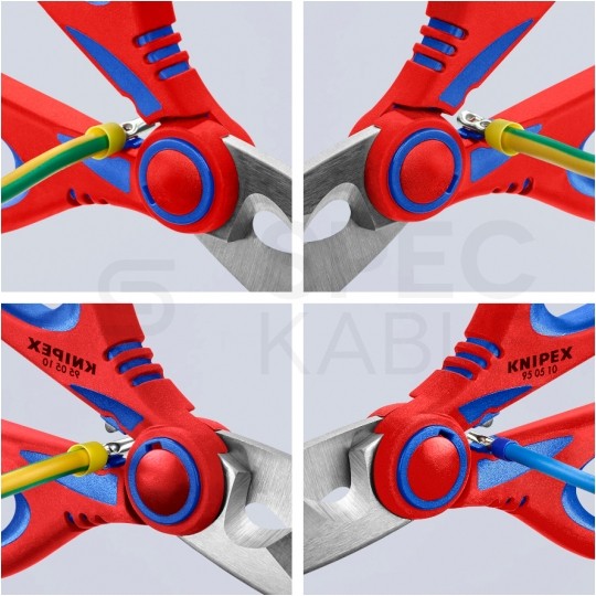 Nożyczki do cięcia kabli i ściągania izolacji 160mm KNIPEX 95 05 10 SB