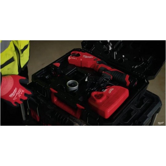 Obcinak do rur stalowych miedzianych 12-28mm akumulatorowy 12V INOX RAPTOR M12 PCSS-202C MILWAUKEE