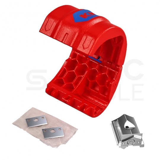 Obcinak do rur z tworzywa sztucznego i tulejek uszczelniających 20-50mm BiX KNIPEX 90 22 10 BK