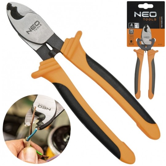 Obcinak nożyce do kabli miedzianych i aluminiowych 160mm Neo Tools