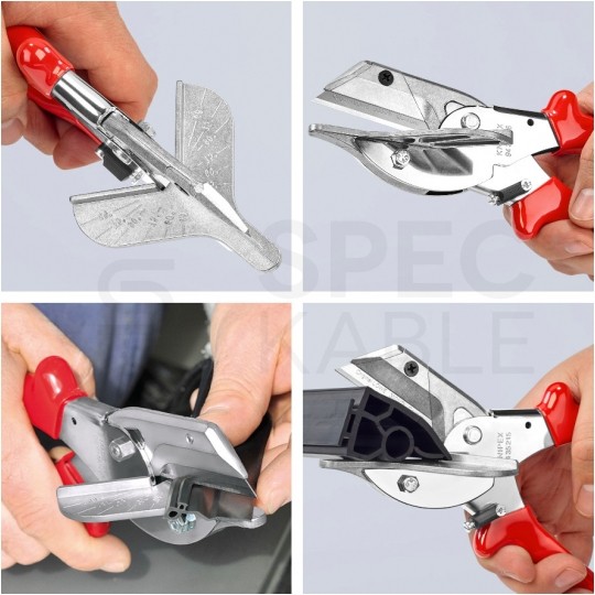 Obcinak uciosowy do profili z tworzywa sztucznego i gumowych uszczelek KNIPEX 94 35 215