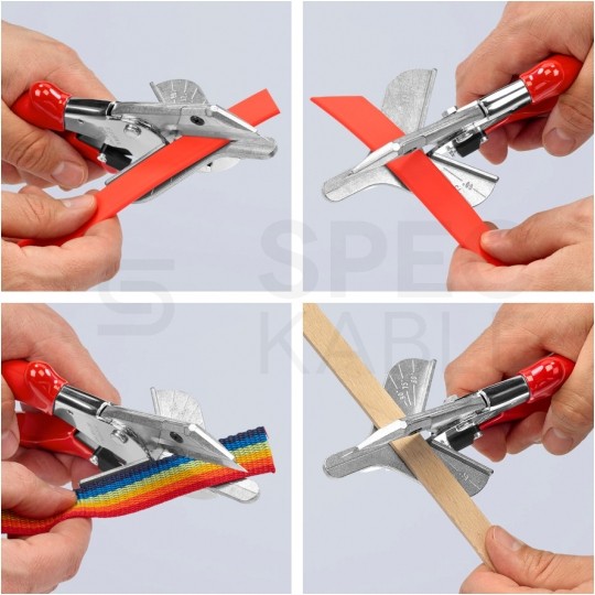 Obcinak uciosowy do profili z tworzywa sztucznego i gumowych uszczelek KNIPEX 94 35 215