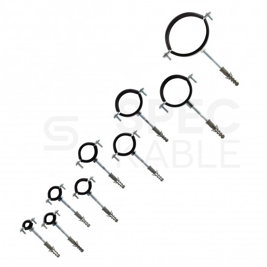 Obejma mocująca Uchwyt OSZG 32-36mm z wkładką gumową i kołkiem montażowym Trytyt