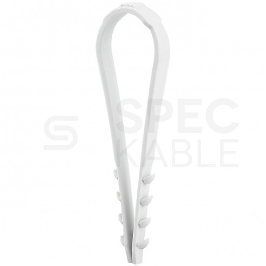 Obejma zaciskowa CMS 3-13mm do kabli i przewodów bezhalogenowa szara F-TRONIC 200szt