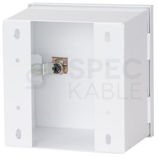 Obudowa metalowa do instalacji CATV 150x150x80mm biała natynkowa