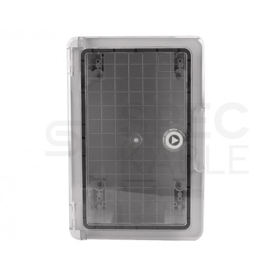 Obudowa plastikowa skrzynka hermetyczna, drzwin transparentne ABS 300x200x130mm IP65