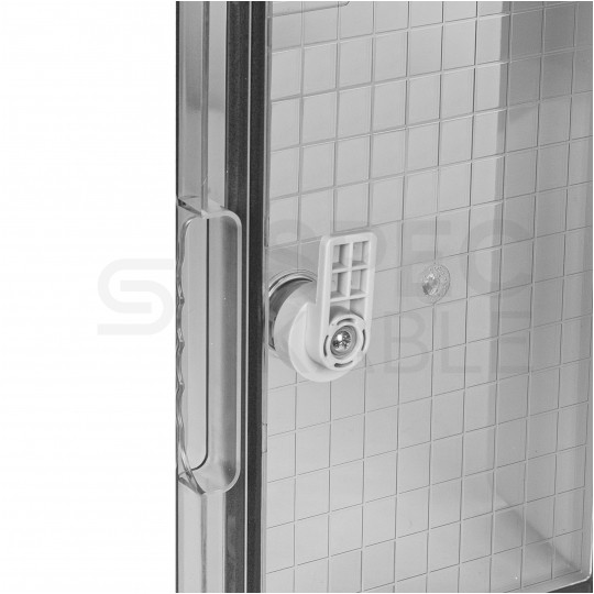 Obudowa plastikowa skrzynka hermetyczna, drzwin transparentne ABS 400x300x170mm IP65 NEKU