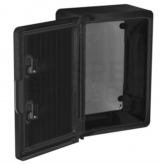 Obudowa plastikowa skrzynka hermetyczna natynkowa ABS 350x250x150mm IP65 czarna NEKU