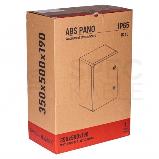 Obudowa plastikowa skrzynka hermetyczna natynkowa ABS 500x350x190mm IP65 NEKU