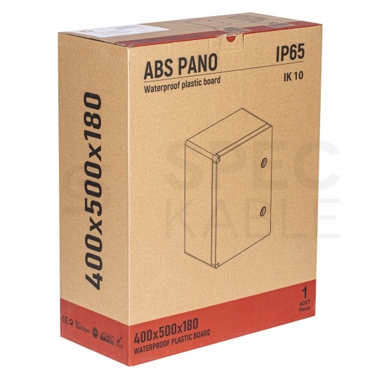 Obudowa plastikowa skrzynka hermetyczna natynkowa ABS 500x400x180mm IP65 NEKU