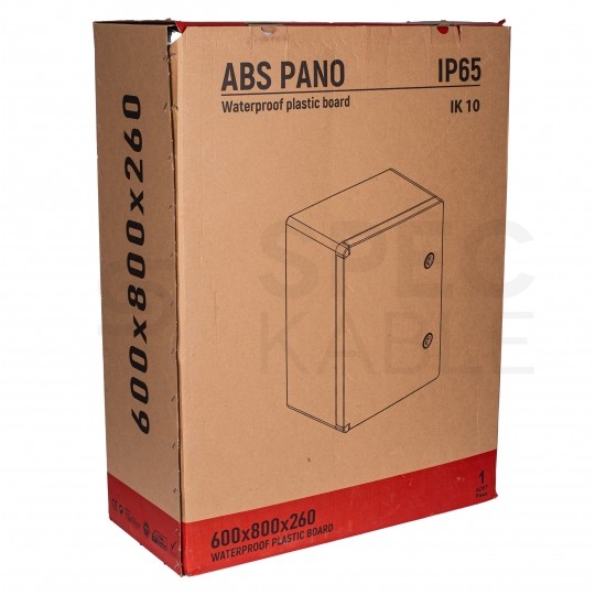 Obudowa plastikowa skrzynka hermetyczna natynkowa ABS 800x600x260mm IP65 NEKU