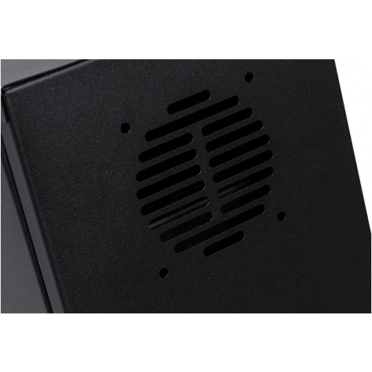 Obudowa RACK 19" 2U 130mm pionowa czarna