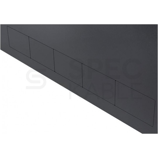 Obudowa RACK 19" 2U 130mm pionowa czarna