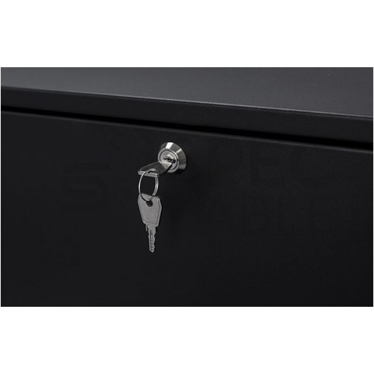 Obudowa RACK 19" 2U 130mm pionowa czarna