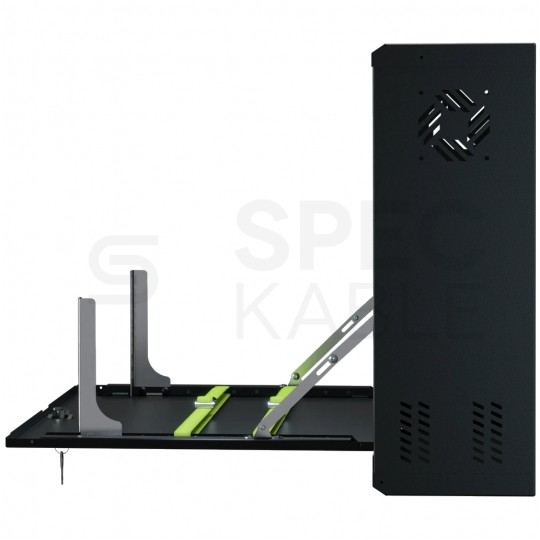 Obudowa RACK 19" 3U 180mm pionowa czarna