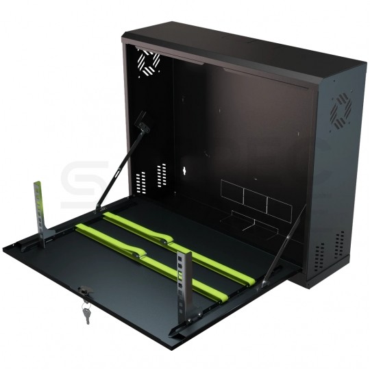 Obudowa RACK 19" 3U 180mm pionowa czarna