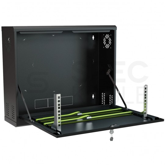 Obudowa RACK 19" 3U 180mm pionowa czarna