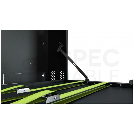 Obudowa RACK 19" 3U 180mm pionowa czarna