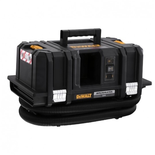 Odkurzacz akumulatorowy bezszczotkowy FLEXVOLT 54V (bez akumulatora) klasa M do pracy na mokro i sucho ze zbiornikiem 7.5L w zestawie z akcesoriami DCV586MN TSTAK DeWALT