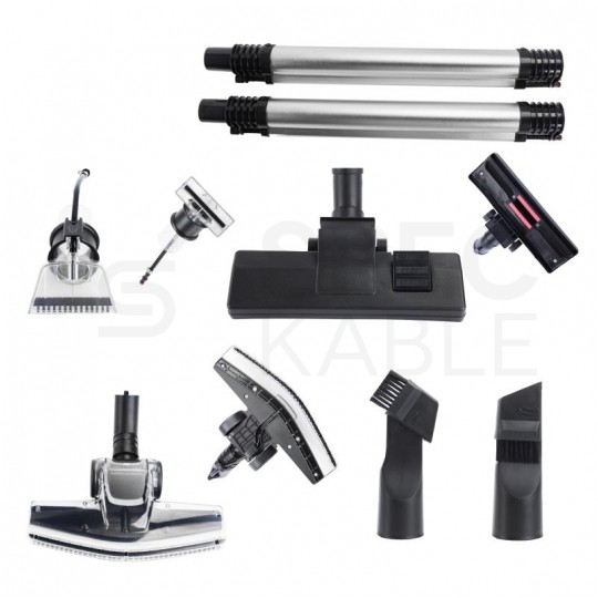 Odkurzacz przemysłowy do odkurzania na sucho i mokro z funkcją prania dywanów 1400W 20L Kraft&Dele