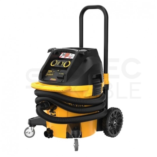 Odkurzacz przemysłowy sieciowy 230V 1400W, klasa M do pracy na mokro i sucho ze zbiornikiem 38L w zestawie z akcesoriami DWV905M DeWALT