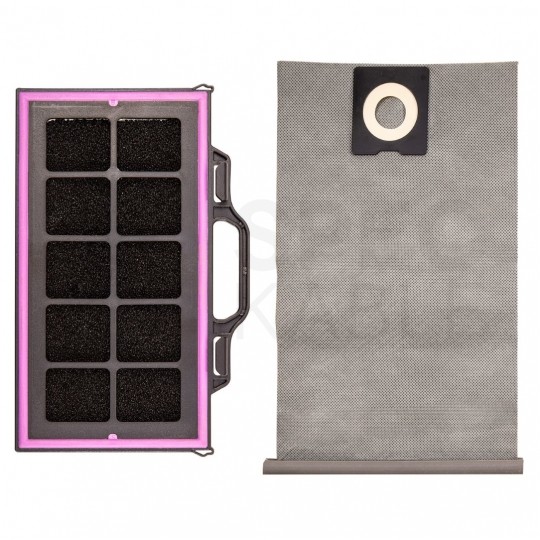 Odkurzacz przemysłowy sieciowy 230V 1600W na kółkach do pracy na mokro i sucho ze zbiornikiem 30L w zestawie z akcesoriami GRAPHITE 59G610